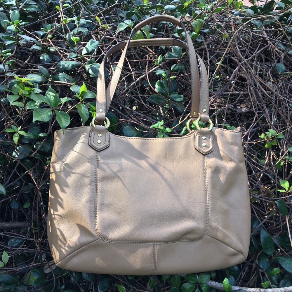 Coach Campbell Leather Camel Satchel - Picture 3 of 16